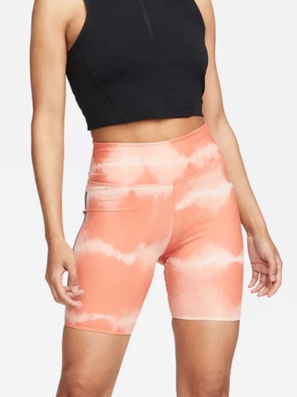 Nike One Luxe Printed Training Shorts Madder Root/Black Size Small
